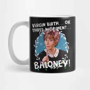 Judge Judy - 3 wise men? Baloney! Christmas Mug